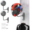 LIFXIZE Soporte de pared para casco giratorio de 180° para motocicleta, bicicleta, carreras, ropa exterior, equipo deportivo