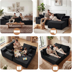 GRUSIGN Cloud - Sofá modular sin hueso para sala de estar