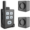 Alarma de viaje perimetral - Sensor de movimiento portátil para acampar-1 receptor+2 sensores