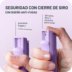 ESPRAY DE PIMIENTA LLAVERO DE LIBERACIÓN RÁPIDA DEFENSA PERSONAL - Sabre