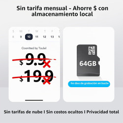 Cámaras de seguridad solar 2.5K inalámbricas al aire libre
