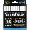 Marcadores de tiza blanca por VersaChalk | sil polvo, a base de agua, no tóxicos, se borran con un paño mojado, marcadores de