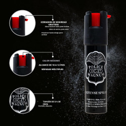 Police Magnum Spray de pimienta compacto para seguridad personal