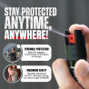 Police Magnum Spray de pimienta compacto para seguridad personal