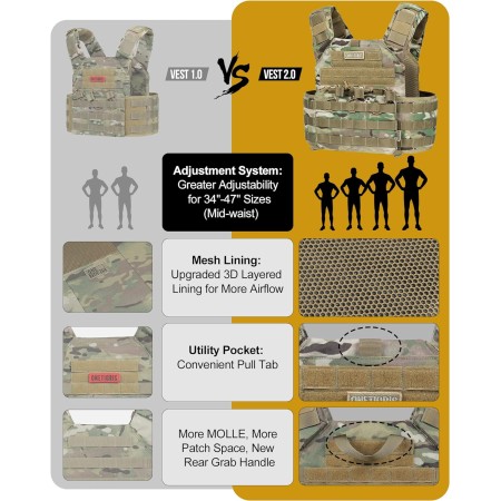 OneTigris Chaleco táctico multicam