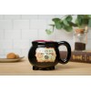 Silver Buffalo HP11833D Harry Potter Hogwarts - Taza de cerámica, diseño 3D esculpido con brillos y la imagen de un escudo de
