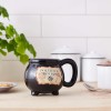 Silver Buffalo HP11833D Harry Potter Hogwarts - Taza de cerámica, diseño 3D esculpido con brillos y la imagen de un escudo de