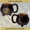 Silver Buffalo HP11833D Harry Potter Hogwarts - Taza de cerámica, diseño 3D esculpido con brillos y la imagen de un escudo de
