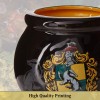 Silver Buffalo HP11833D Harry Potter Hogwarts - Taza de cerámica, diseño 3D esculpido con brillos y la imagen de un escudo de