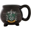 Silver Buffalo HP11833D Harry Potter Hogwarts - Taza de cerámica, diseño 3D esculpido con brillos y la imagen de un escudo de