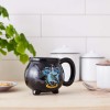 Silver Buffalo HP11833D Harry Potter Hogwarts - Taza de cerámica, diseño 3D esculpido con brillos y la imagen de un escudo de