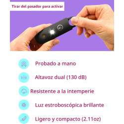 Vantamo Alarma Personal para Autodefensa con Aviso de Batería Baja