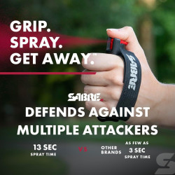 SABRE Runner Defense Spray, fórmula 3 en 1