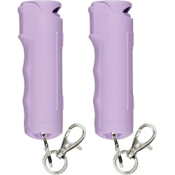 Sabre Spray de gel de pimienta con seguridad rápida abatible y llavero de clip a presión para defensa personal