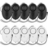Alarma personal para mujer, 10 unidades de 140 dB autodefensa llavero luz