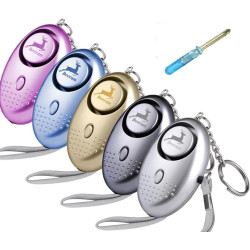 Paquete de 5 llaveros de alarma personal