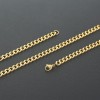 Reoxvo - Regalos para hombre , cadena de plata de 0.20 pulgadas | Cadena chapada en oro de 14 quilates para hombre, collar de