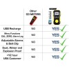 Medidor de CO de monóxido de carbono de Forensics | Calibración NIST de EE. UU. | A prueba de polvo y explosiones | Recarga USB