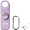 Alarma de seguridad personal recargable para mujeres