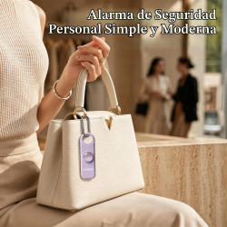 Alarma de seguridad personal recargable para mujeres