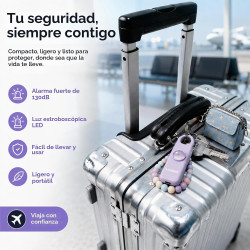 Alarma de seguridad personal recargable para mujeres
