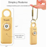 Alarma de seguridad personal Thopeb para mujer - Recargable mejorada