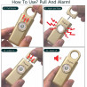 Alarma de seguridad personal Thopeb para mujer - Recargable mejorada