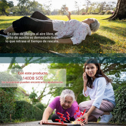 Alarma de seguridad personal Thopeb para mujer - Recargable mejorada
