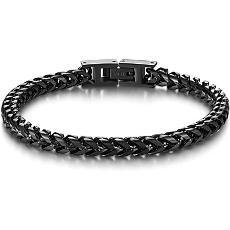 LUCKY2+7 Mens Bracelet - Stainless Steel Fold Over Clasp Franco Chain Bracelets Mens Jewelry Gifts for Dad Grandpa Boyfriend