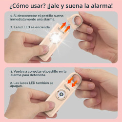 Alarma de seguridad personal Thopeb para mujer - Sirena ruidosa superior y estroboscópica SOS