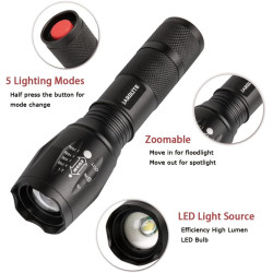 JARDLITE Linterna LED de mano de emergencia