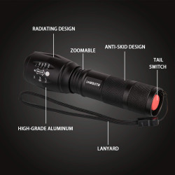 JARDLITE Linterna LED de mano de emergencia