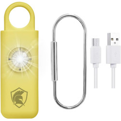 Alarma de seguridad personal recargable (amarillo)