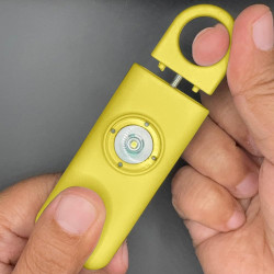 Alarma de seguridad personal recargable (amarillo)