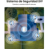 REOLINK Paquete de 2 cámaras de seguridad solares de 360 ° PT Sistema