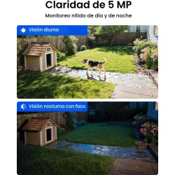 REOLINK Paquete de 2 cámaras de seguridad solares de 360 ° PT Sistema