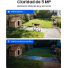REOLINK Paquete de 2 cámaras de seguridad solares de 360 ° PT Sistema