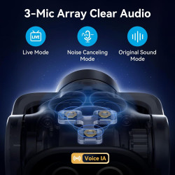 EMEET PIXY Cámara PTZ de doble cámara alimentada por IA 4K