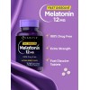 Carlyle Melatonina 12 mg de disolución rápida, 300 comprimidos, sin drogas, sabor a bayas naturales, vegetariano, sin OMG, sin