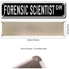 ERMUHEY Letrero de calle de científico forense, regalo de científico forense, decoración de pared para el hogar, oficina,