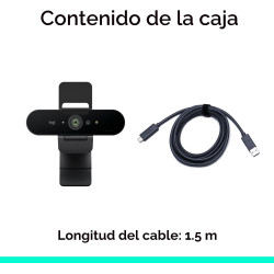 Logitech Brio - Cámara web 4K