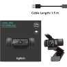 Logitech Cámara web C920S HD Pro Full 1080p/30fps Videollamadas estéreo