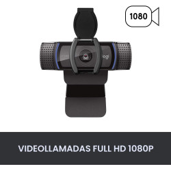 Logitech Cámara web C920S HD Pro Full 1080p/30fps Videollamadas estéreo