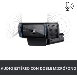 Logitech Cámara web C920S HD Pro Full 1080p/30fps Videollamadas estéreo