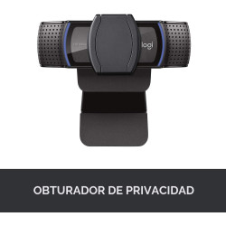 Logitech Cámara web C920S HD Pro Full 1080p/30fps Videollamadas estéreo