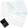 FD 258 - Tarjeta de huellas dactilares 2023 Kit completo (6 tarjetas + 1 tarjeta de práctica) con almohadilla de tinta