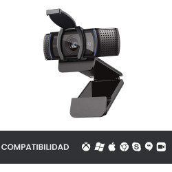 Logitech Cámara web C920S HD Pro Full 1080p/30fps Videollamadas estéreo
