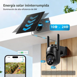 4G LTE Cellular Security Camera 2 Pack, Built-in SIM Card, Solar Powered
