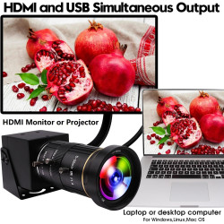 ELP 4K USB HDMI USB Cámara Manual Zoom Webcam