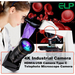 ELP 4K USB HDMI USB Cámara Manual Zoom Webcam